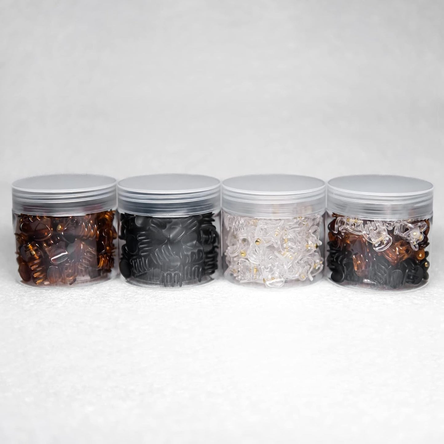 Kids Mini Hair Clips 45 Pcs Black 1/2 Inch Micro-Mini Size Claw Clips for Girls and Boy, Non-Slip Women Hair Accessories Clamp Bangs Tiny Strong Grip Baby Jaw Clip Very Small Hair Clips.