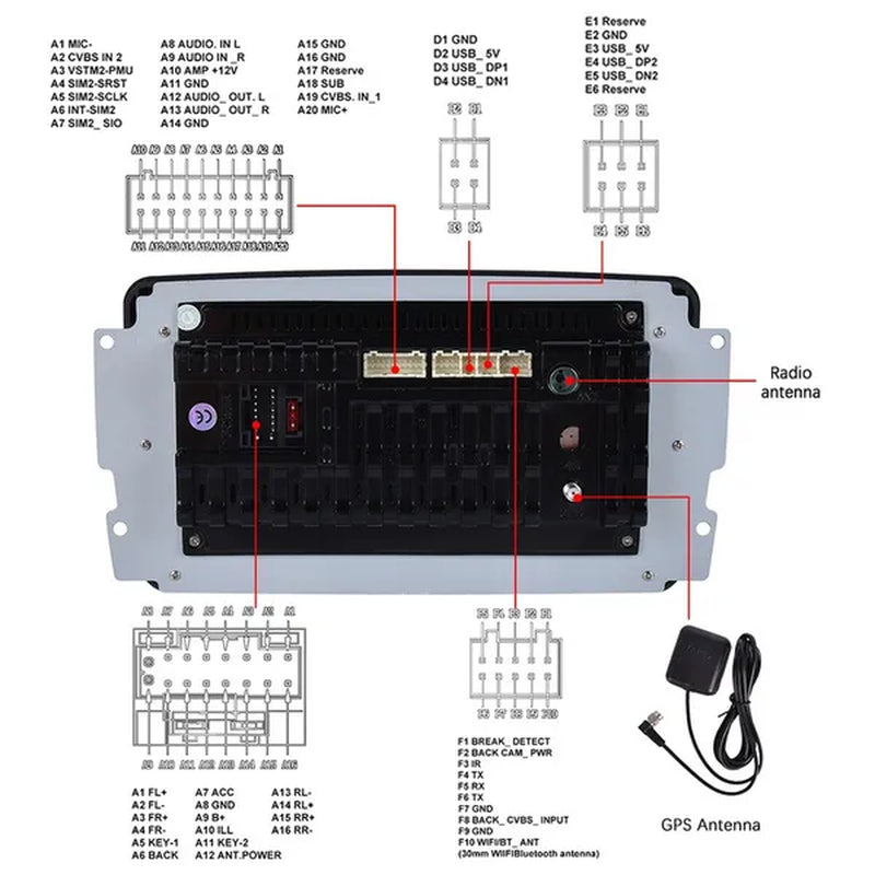 AMPRIME Android 11 GPS +Wifi+Fm/Rds +BT Car Radio Stereo 2 Din 7'' HD Touch Screen Car MP5 Player Autoradio for Para Mercedes-Benz/Clk/W209/E-W210/Clase C/W203/Slk/W170/Clk/C208/W208/M/Ml/W168/G/W463/Viano/W639/Vito/W639/