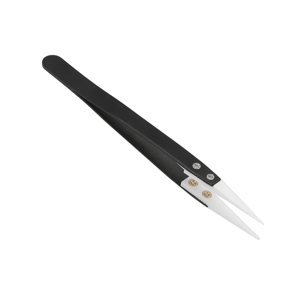 STONEGO Ceramic Tweezers, High-Temperature Resistant, Acid and Alkali Corrosion Resistant, Insulated Clamping Tool