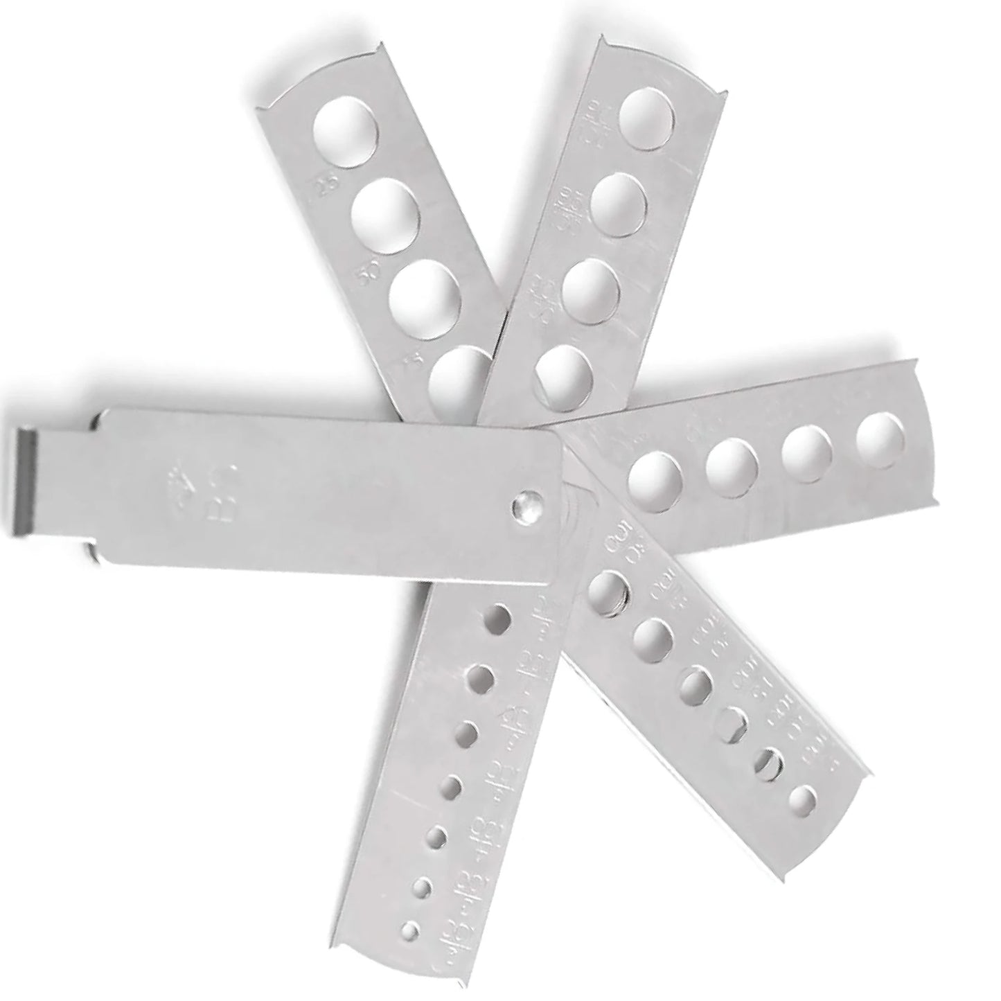 Professional Stainless Steel Diamond Gem Fan Gauge Stone Measuring Tool Jewelry Equipment Accessory Jewelry Making Tools