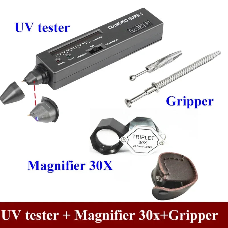 Brand Professional High Accuracy Diamond Tester 2 / 3 Gemstone Gem Selector Jewelry Watcher Tool Led Diamond Indicator Test Pen