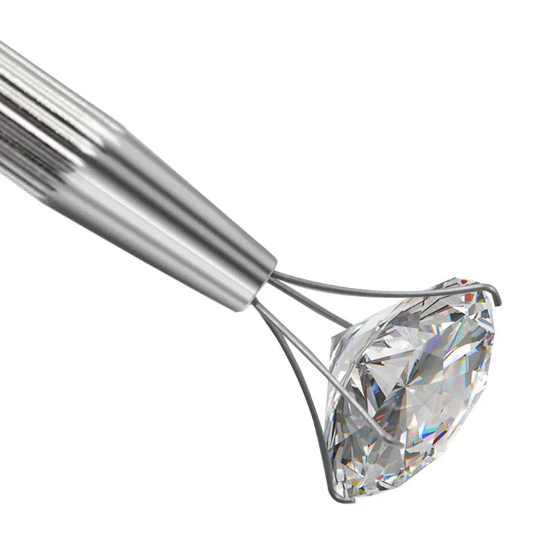 1 PC 3/4 Claws Jewelry Gem Beads Holder Pick-up Tool Diamond Gemstones Stone Prong Holder Tweezers Catcher Grabbers