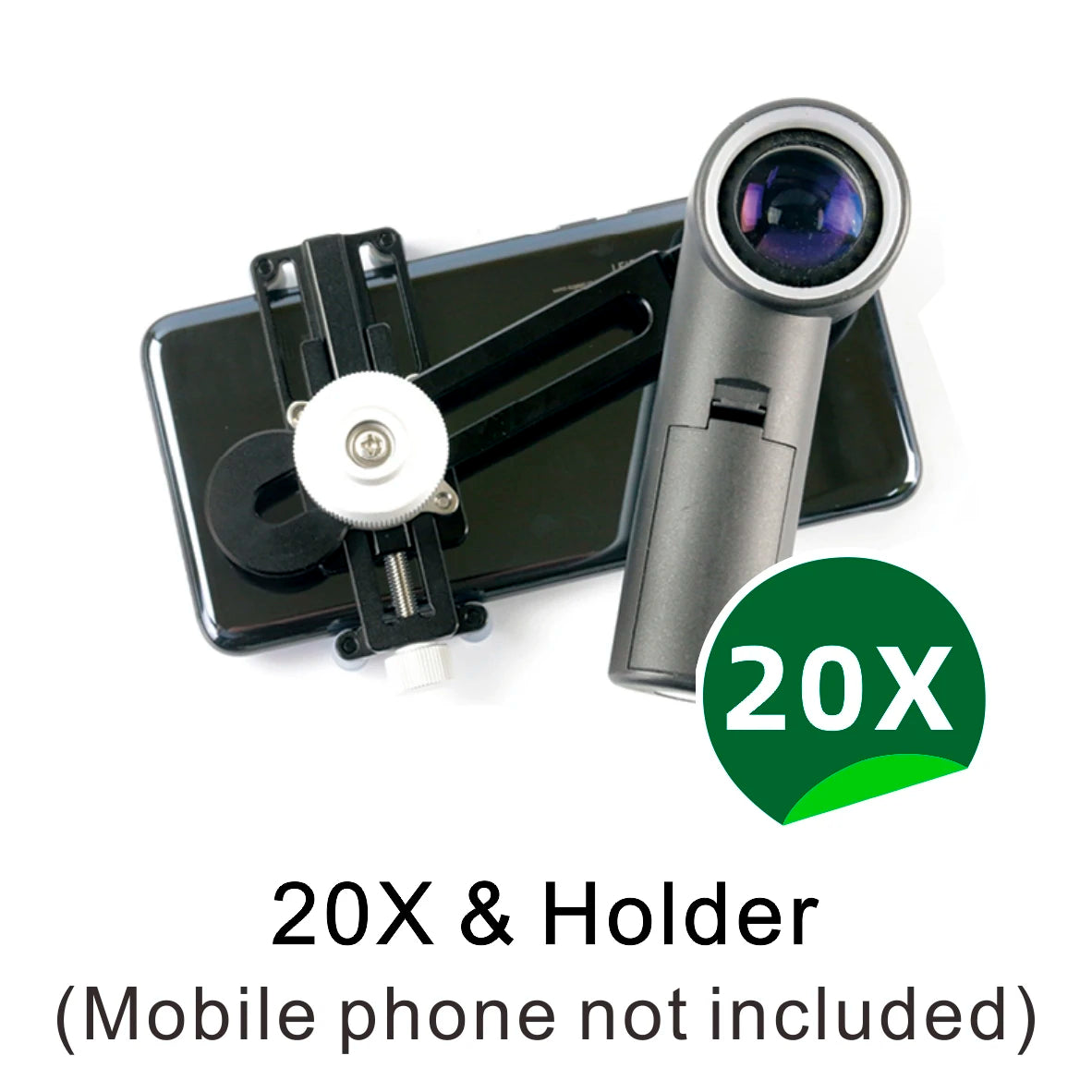 OMS 10X 20X Shadowless LED Handheld Magnifier Achromatic Loupe Antique Diamond Gemstone Jewelry Watch Identification Instruments