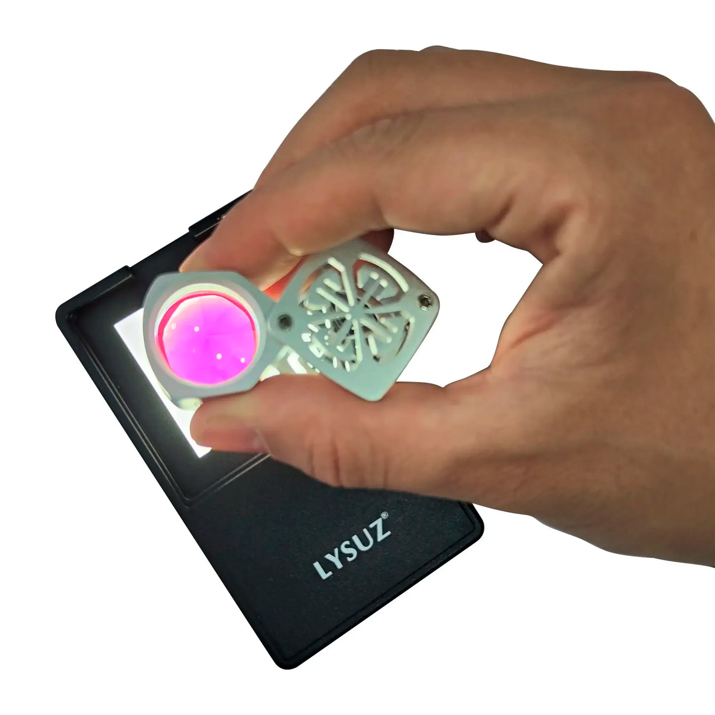 Gemstone Portable LED Flat Light Presentation Coloured Stone Professional Jewelry Identification Tools