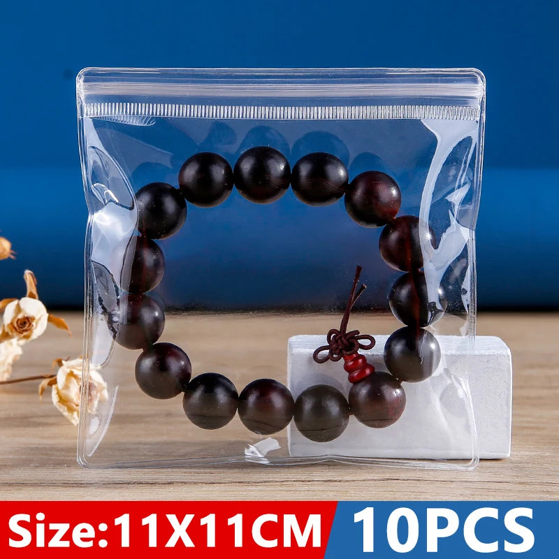Anti-oxidation Jewelry Storage Bag Desktop Drawer Organizer Transparent Necklace Bracelet Ring Holder Pouch Earring Display Case