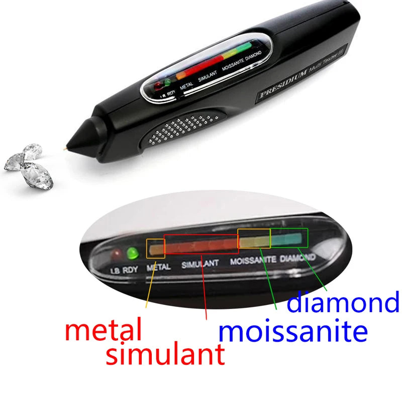 Brand Professional High Accuracy Diamond Tester 2 / 3 Gemstone Gem Selector Jewelry Watcher Tool LED Diamond Indicator Test Pen