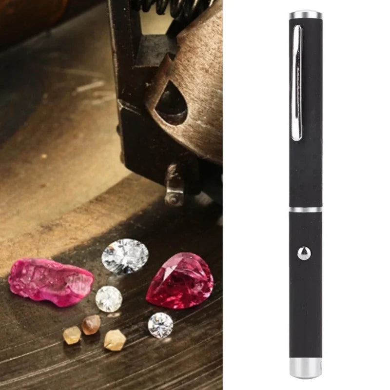 Diamond Tester Flashlight Torch Pen Lighting Jewelry Identification Aids(Blue&Amp;Purple Light)