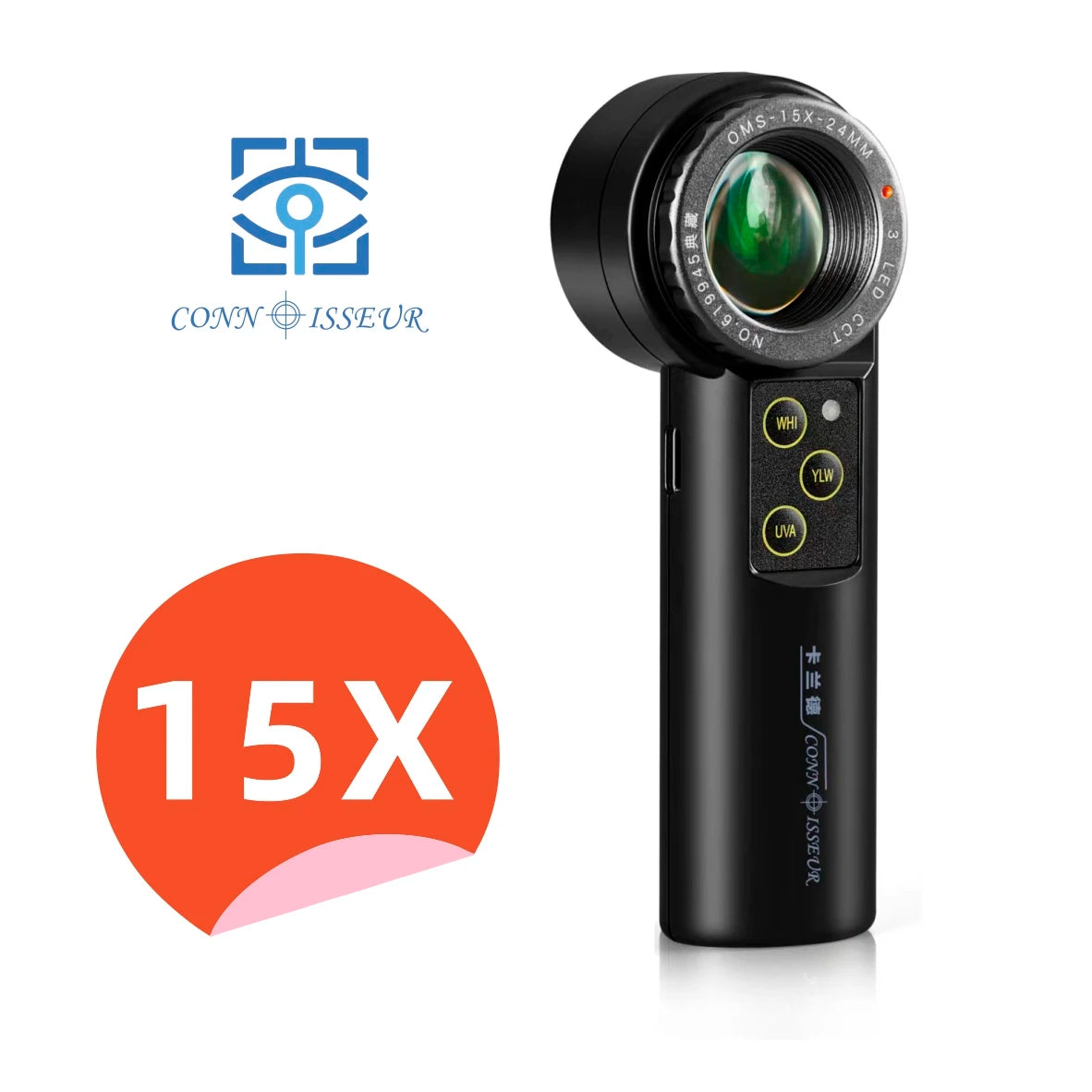 OMS 10X 20X Shadowless LED Handheld Magnifier Achromatic Loupe Antique Diamond Gemstone Jewelry Watch Identification Instruments