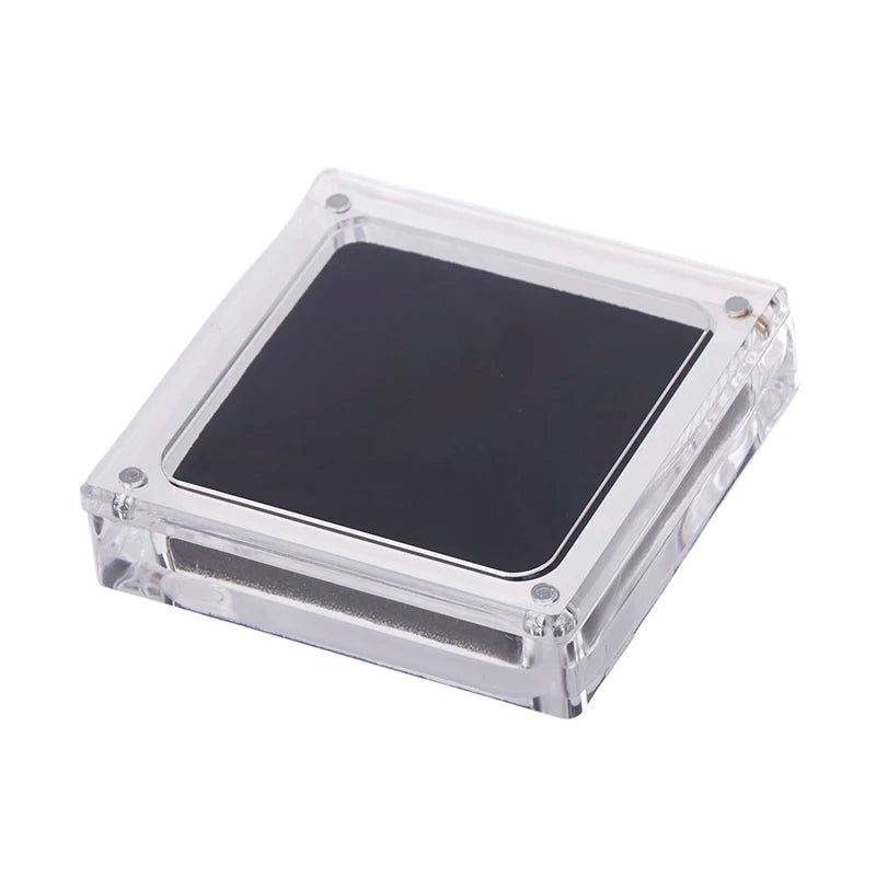 1pcs Acrylic Glass Top Gem Box Gemstone Diamond Display Stand Holder Storage Organizer Case