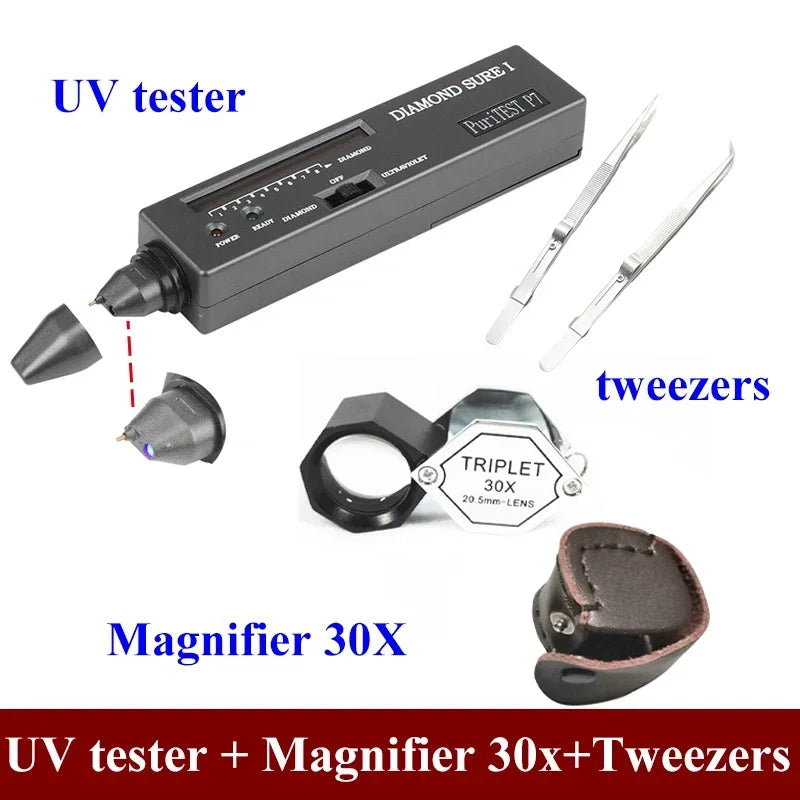 Brand Professional High Accuracy Diamond Tester 2 / 3 Gemstone Gem Selector Jewelry Watcher Tool Led Diamond Indicator Test Pen