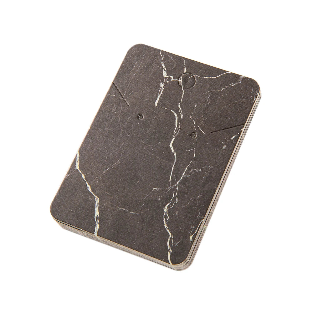 50pcs 5x7cm Marbling Earrings Display Cardboard Self Sealing Pouch For Jewelry Packaging Card Storage Organizer Small Businesses