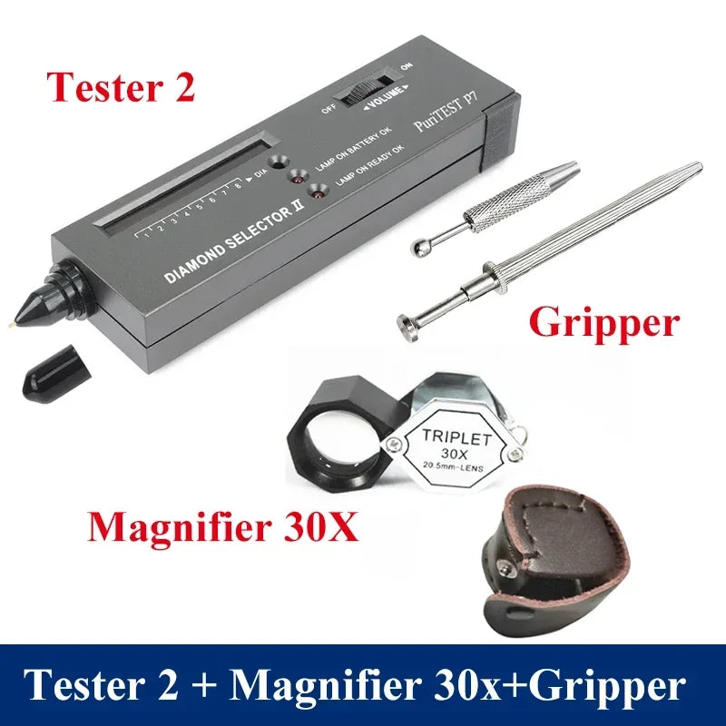 Brand Professional High Accuracy Diamond Tester 2 / 3 Gemstone Gem Selector Jewelry Watcher Tool Led Diamond Indicator Test Pen