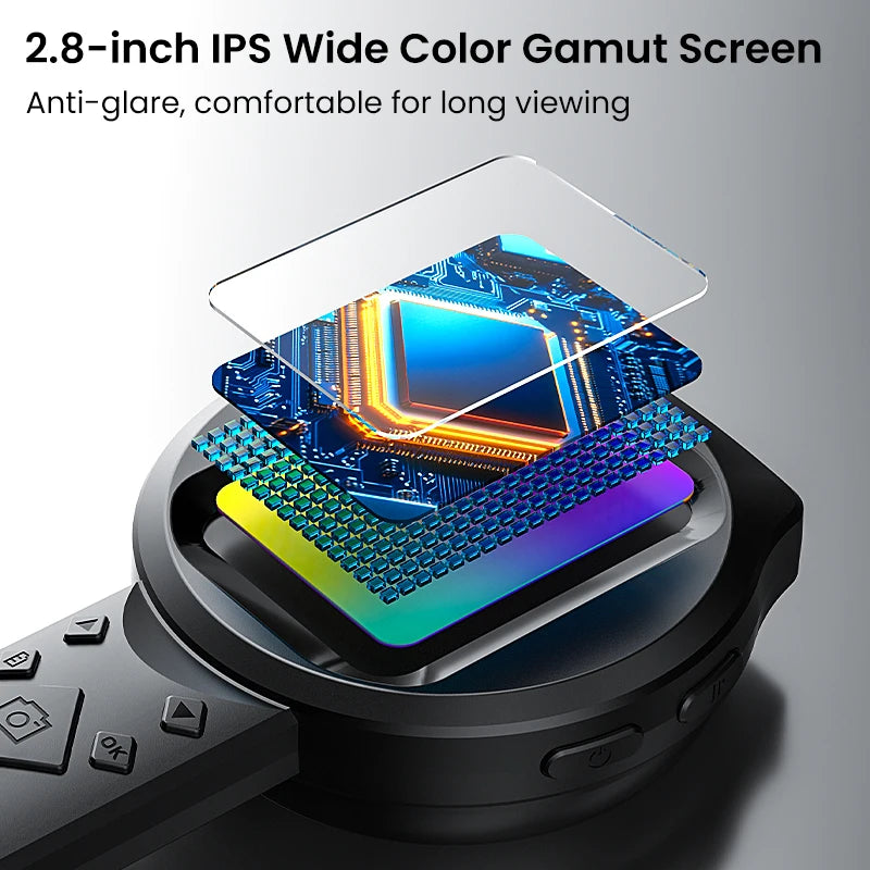 2.8'' IPS Digital Magnifier HD 1080P 100X Portable Microscope Handheld Mignifying Glass for Electronics Repair Check Jewelry