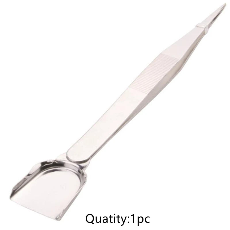 16cm Professional Diamond Tweezers With Scoops Shovels For Jewelry Beads Display Plastic Tray Packaging White Containers