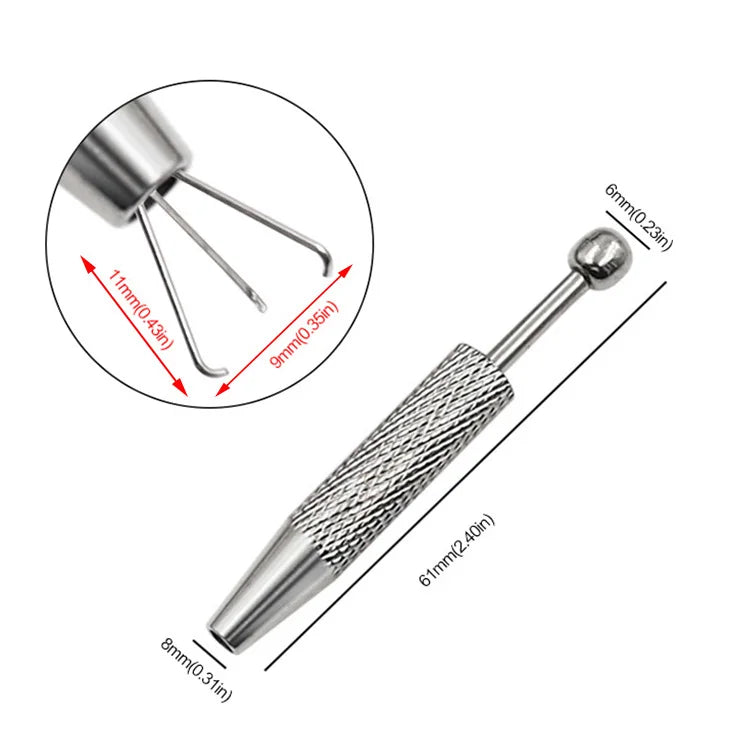 1 PC 3/4 Claws Jewelry Gem Beads Holder Pick-up Tool Diamond Gemstones Stone Prong Holder Tweezers Catcher Grabbers