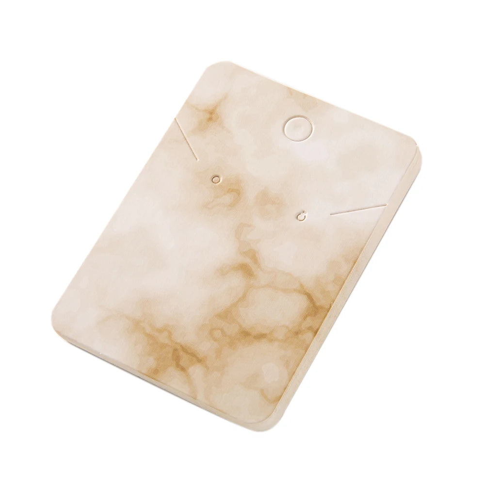 50pcs 5x7cm Marbling Earrings Display Cardboard Self Sealing Pouch For Jewelry Packaging Card Storage Organizer Small Businesses
