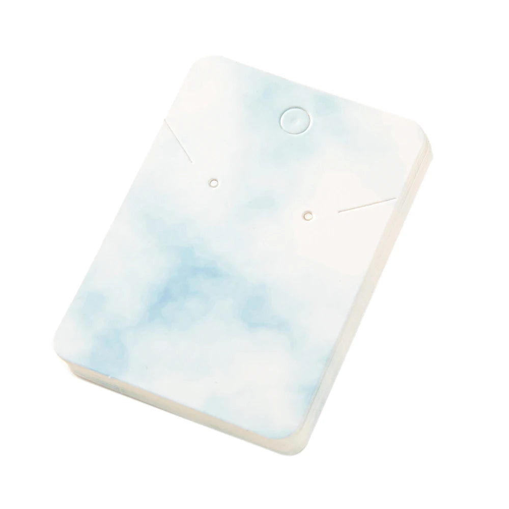 50pcs 5x7cm Marbling Earrings Display Cardboard Self Sealing Pouch For Jewelry Packaging Card Storage Organizer Small Businesses