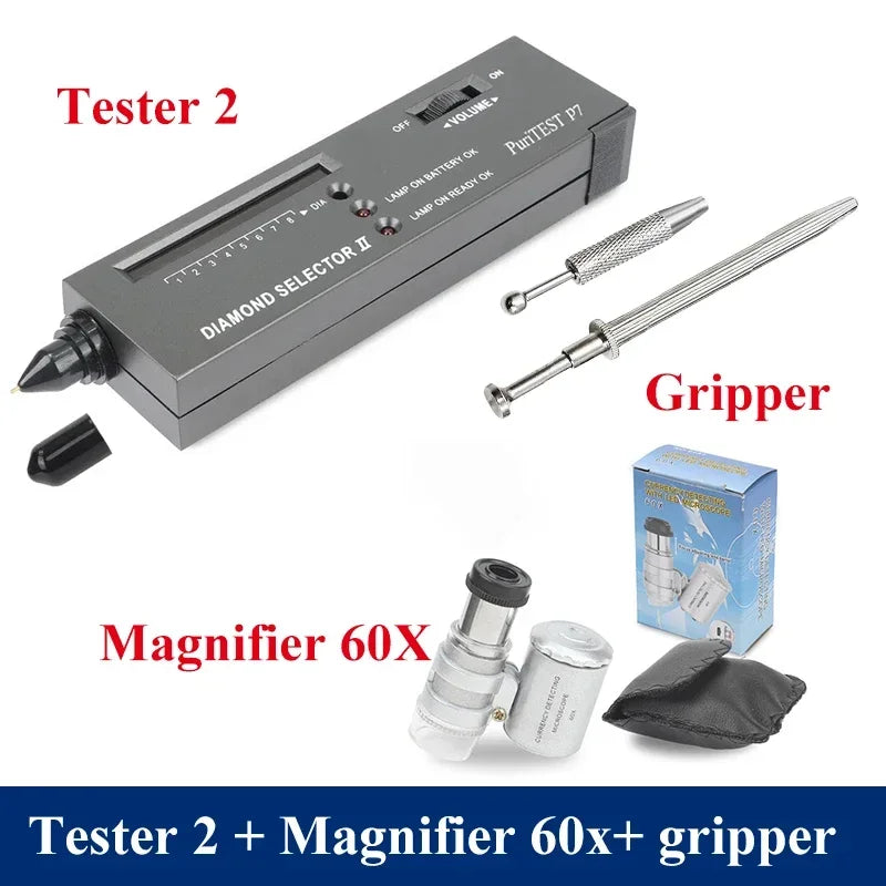 Brand Professional High Accuracy Diamond Tester 2 / 3 Gemstone Gem Selector Jewelry Watcher Tool Led Diamond Indicator Test Pen