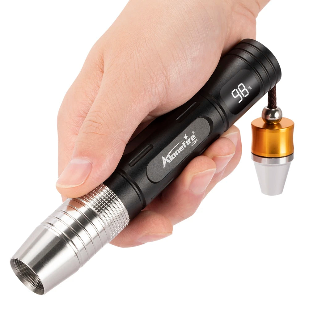 4-In-1 Jade Detector Light UV 365nm Rechargeable Emerald Jewelry Gems Amber Identification Flashlight Ultraviolet LED Torch Lamp