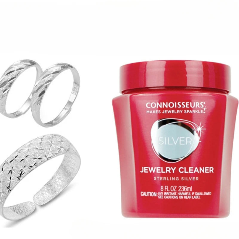 Professional Jewelry Cleaner for Gold Silver Platinum - Diamond Gemstone Safe Tarnish Remover, 925 Sterling Silver Care Solution