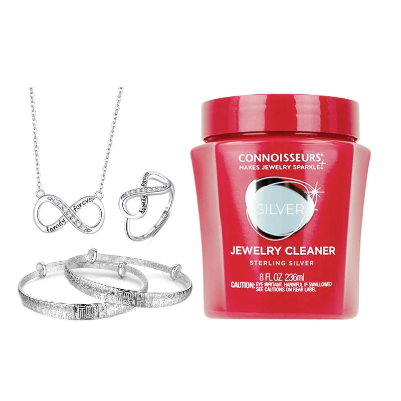 Professional Jewelry Cleaner for Gold Silver Platinum - Diamond Gemstone Safe Tarnish Remover, 925 Sterling Silver Care Solution