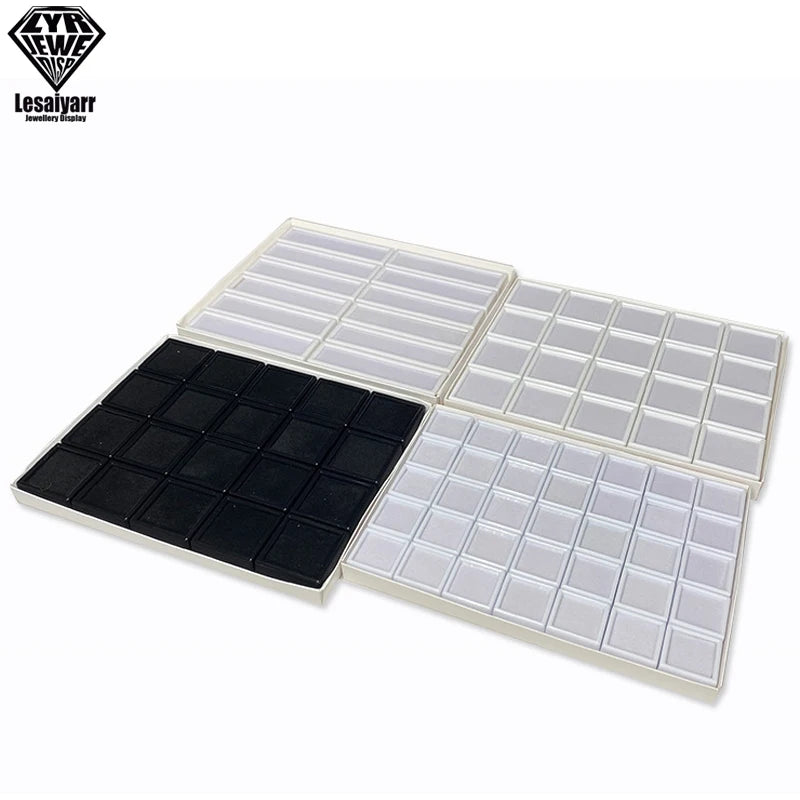 Wholesale 70x 3cm Gem Display Storage Box Gemstones Packaging Container Loose Diamond Pendant Organizer Transparent Glass Lid