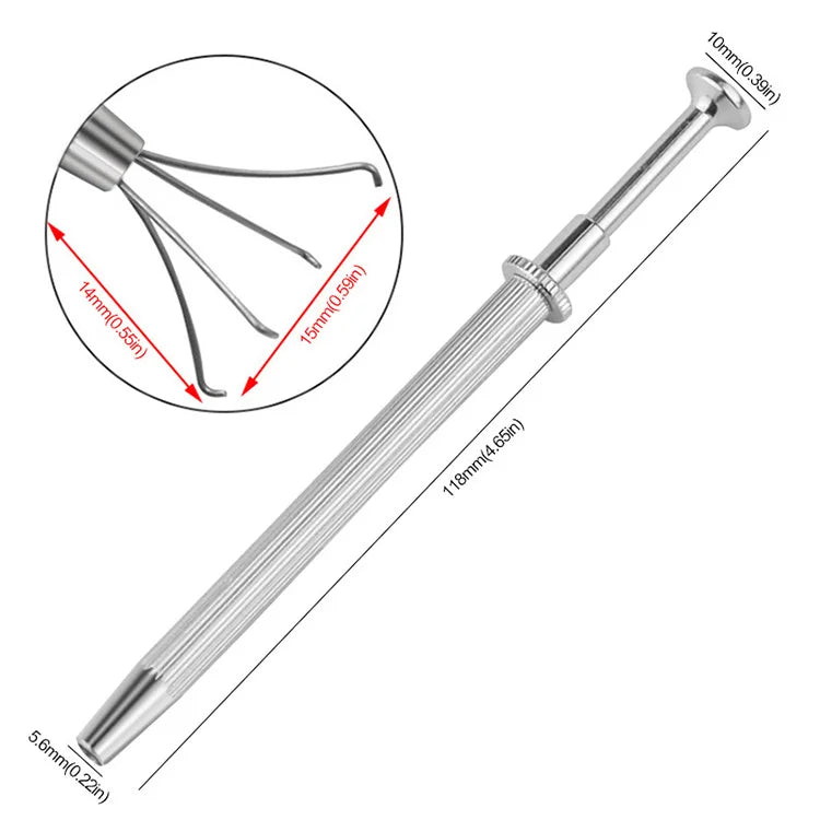 1 PC 3/4 Claws Jewelry Gem Beads Holder Pick-up Tool Diamond Gemstones Stone Prong Holder Tweezers Catcher Grabbers