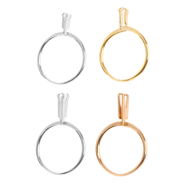 Spring Type Ring Stone Gemstone Diamond Holder Display Ring Diamond Four-Claw Gemstone Claw Meson Holder Jewelry Tool Equipments