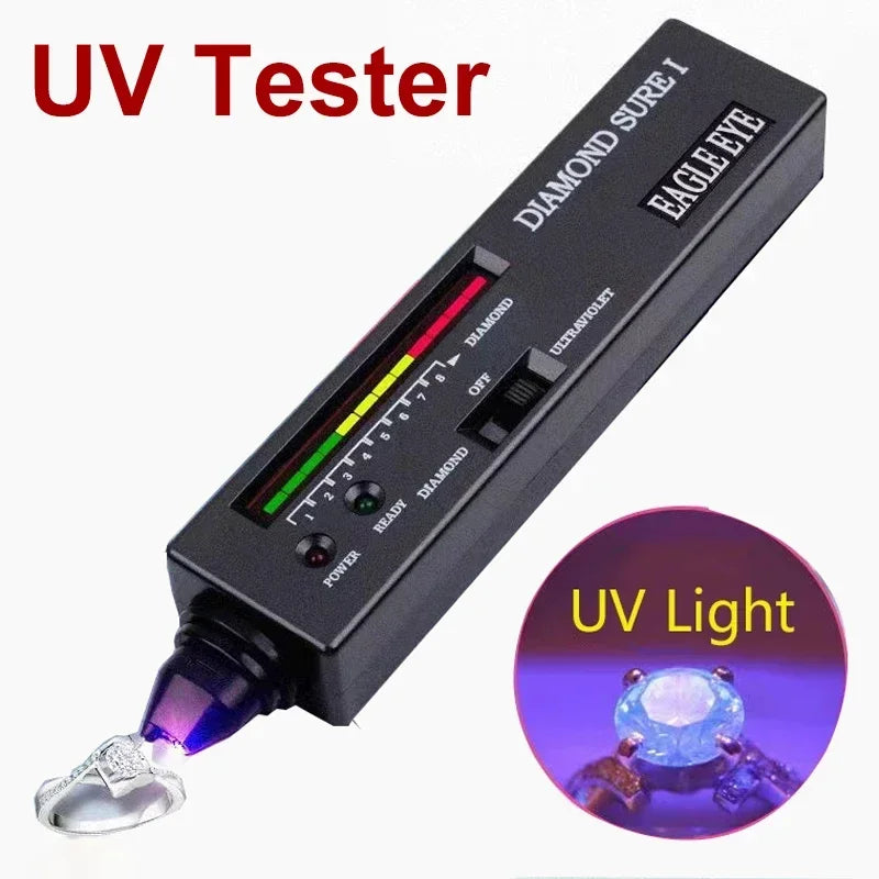 Brand Professional High Accuracy Diamond Tester 2 / 3 Gemstone Gem Selector Jewelry Watcher Tool Led Diamond Indicator Test Pen