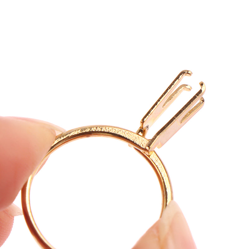 Spring Type Ring Stone Gemstone Diamond Holder Display Ring Diamond Four-Claw Gemstone Claw Meson Holder Jewelry Tool Equipments