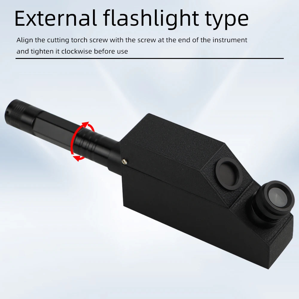 1.30-1.81 Gem Refractometer with LED Flashlight Jewelry Gemstone Refractometer High Precision Zircon Gemstone Detector