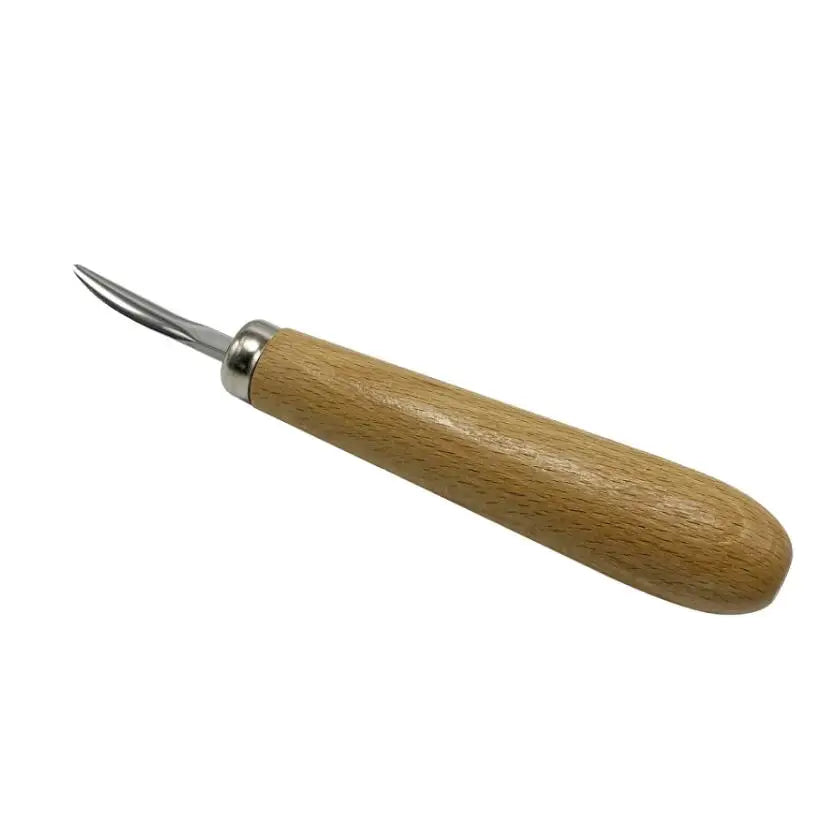 Jewelry Gemstone Setting Tool Hand Tool Pusher for Diamond Bezel Set with Wooden Handle
