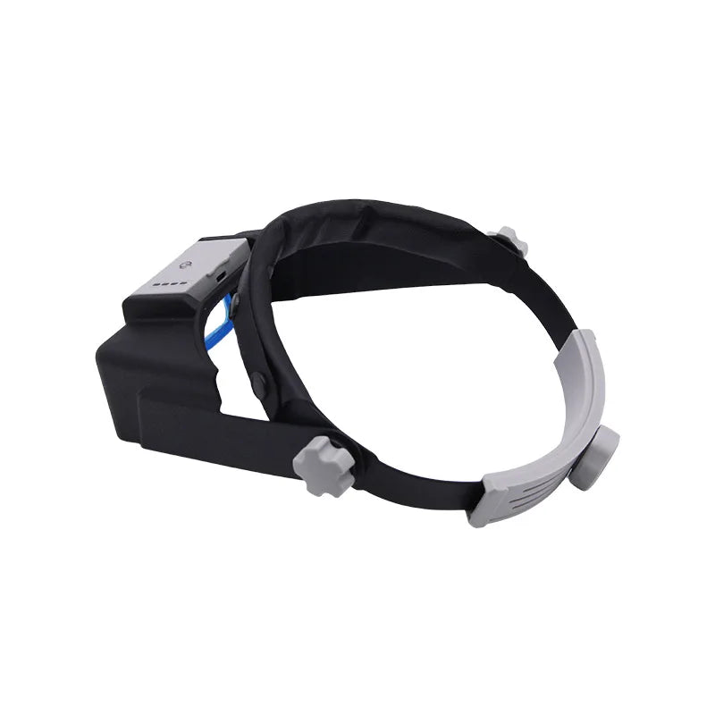 Magnifying Glasses Head Mounted Usb Charging with 4Led Lights for Battery Display, High-Definition Reading Gifts