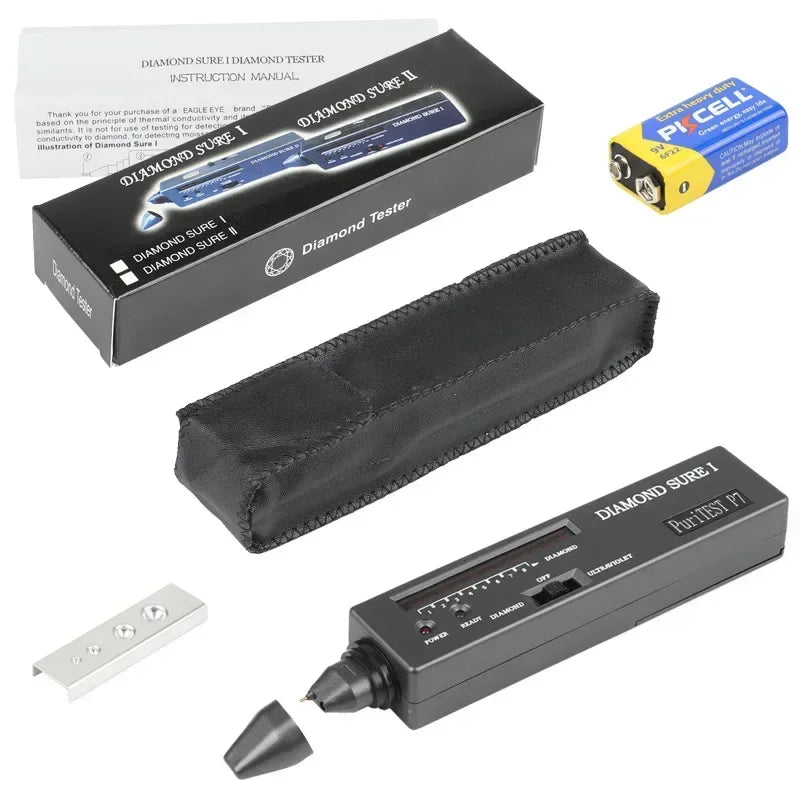 Brand Professional High Accuracy Diamond Tester 2 / 3 Gemstone Gem Selector Jewelry Watcher Tool Led Diamond Indicator Test Pen
