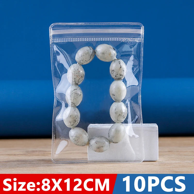 Anti-oxidation Jewelry Storage Bag Desktop Drawer Organizer Transparent Necklace Bracelet Ring Holder Pouch Earring Display Case