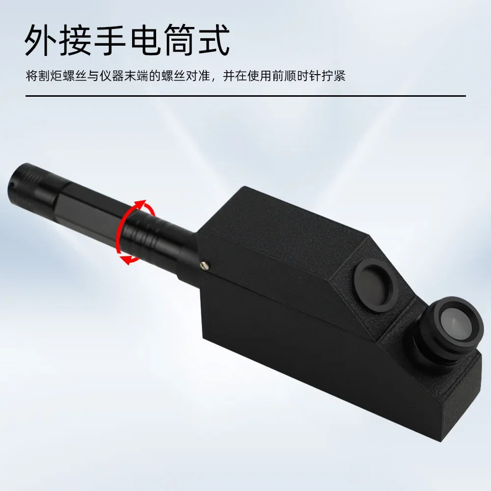 High-precision Jewelry Identification Diamond Detector Built-in Light Source Diamond Detector Gem Refractometer Tool