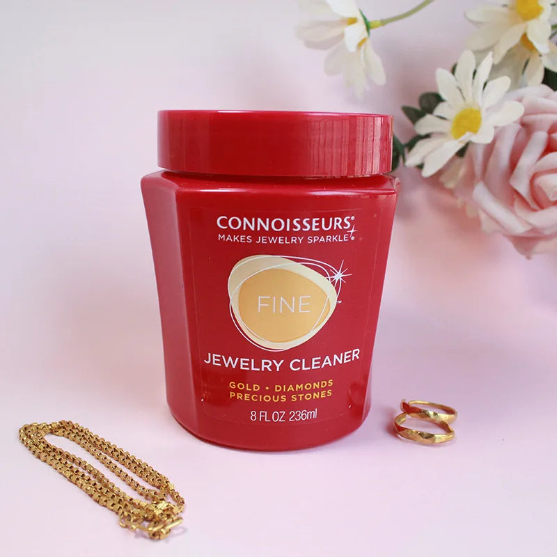 Professional Jewelry Cleaner for Gold Silver Platinum - Diamond Gemstone Safe Tarnish Remover, 925 Sterling Silver Care Solution