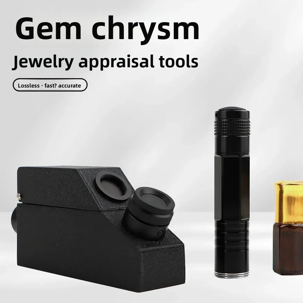 High-precision Jewelry Identification Diamond Detector Built-in Light Source Diamond Detector Gem Refractometer Tool