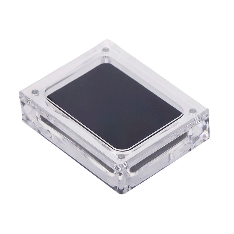 1pcs Acrylic Glass Top Gem Box Gemstone Diamond Display Stand Holder Storage Organizer Case