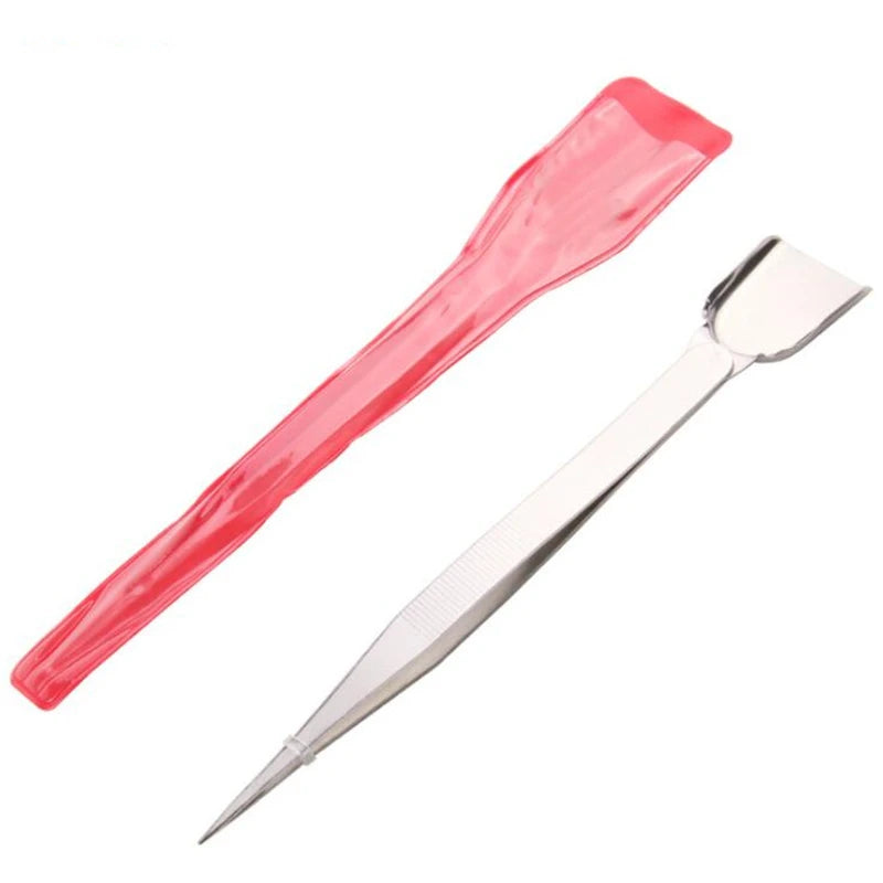 16cm Professional Diamond Tweezers With Scoops Shovels For Jewelry Beads Display Plastic Tray Packaging White Containers