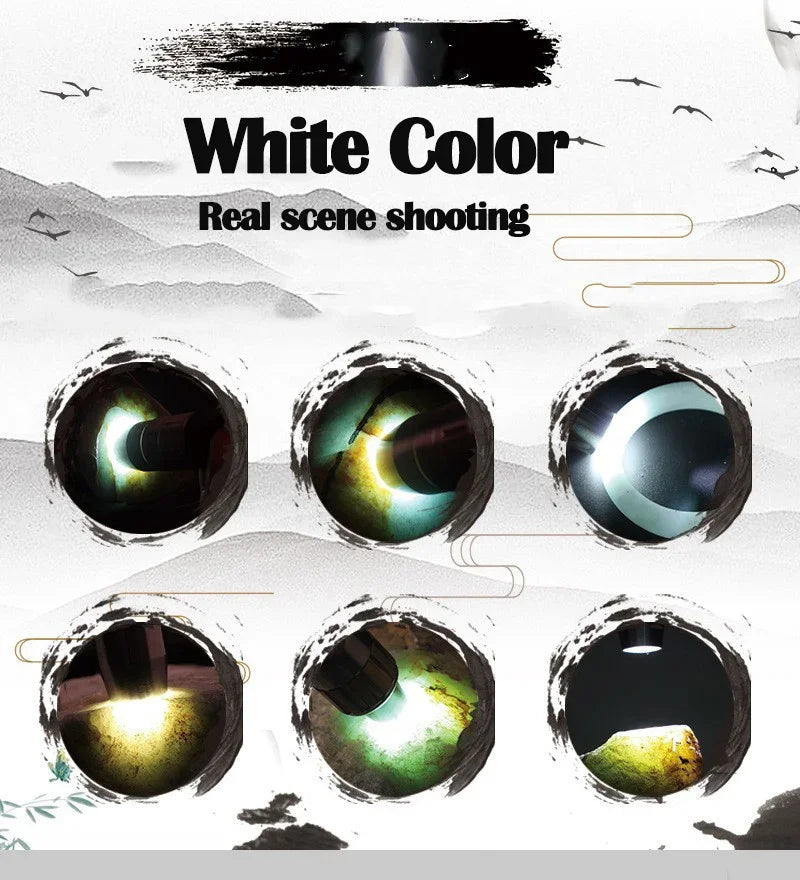 6Colors Expert Jade Identification Torch White/Yellow/Red/Blue/365nm/395nm UV Flashlight Ultraviolet Gems Jewelry Amber Detector