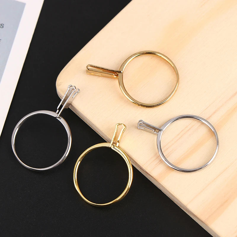 Spring Type Ring Stone Gemstone Diamond Holder Display Ring Diamond Four-Claw Gemstone Claw Meson Holder Jewelry Tool Equipments