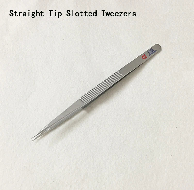 Extra Long Stainless Steel Diamond Curved Tip Tweezers for Stone Gems Rhinestones Acrylic Picking Tool & Making Jewelry Craft
