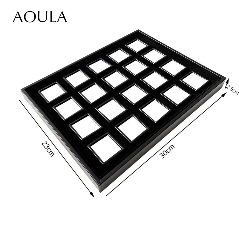 Gem Jar Display Gemstone Jewelry Insert Tray Loose Diamond Stone Display Box Gems Storage Holder Container Organizer with Sponge