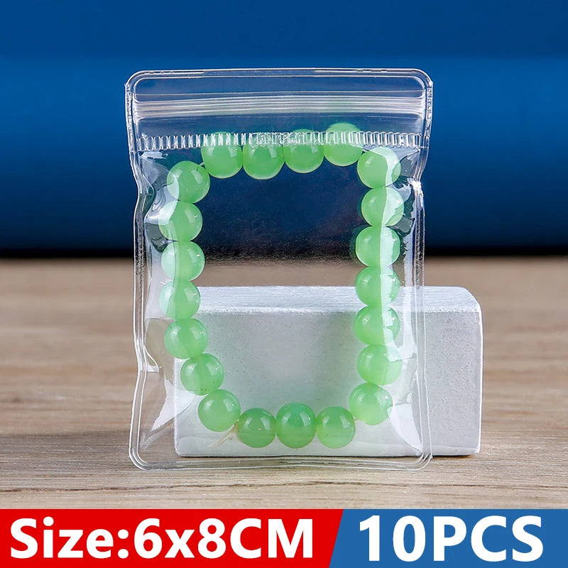 Anti-oxidation Jewelry Storage Bag Desktop Drawer Organizer Transparent Necklace Bracelet Ring Holder Pouch Earring Display Case