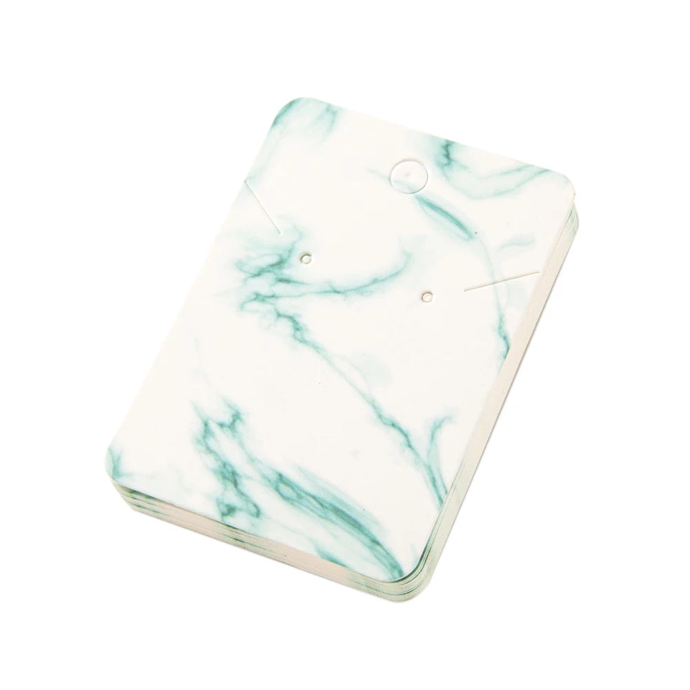 50pcs 5x7cm Marbling Earrings Display Cardboard Self Sealing Pouch For Jewelry Packaging Card Storage Organizer Small Businesses