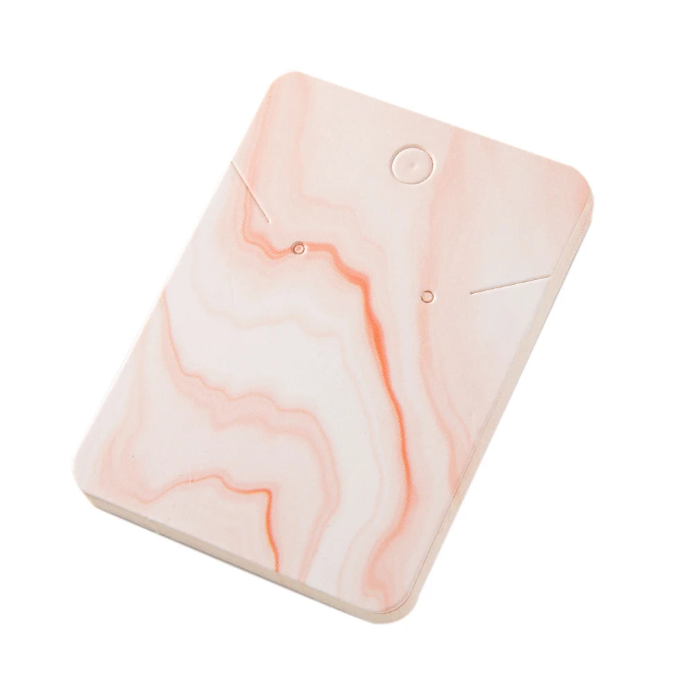 50pcs 5x7cm Marbling Earrings Display Cardboard Self Sealing Pouch For Jewelry Packaging Card Storage Organizer Small Businesses