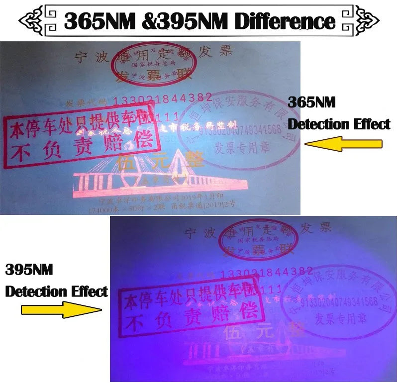 6Colors Expert Jade Identification Torch White/Yellow/Red/Blue/365nm/395nm UV Flashlight Ultraviolet Gems Jewelry Amber Detector