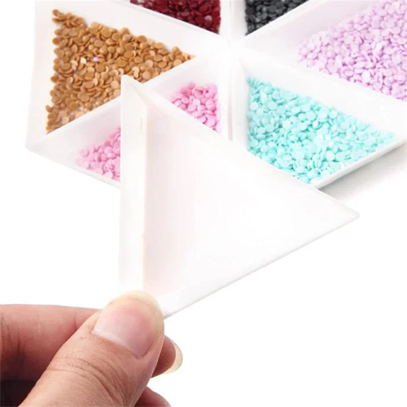 16cm Professional Diamond Tweezers With Scoops Shovels For Jewelry Beads Display Plastic Tray Packaging White Containers