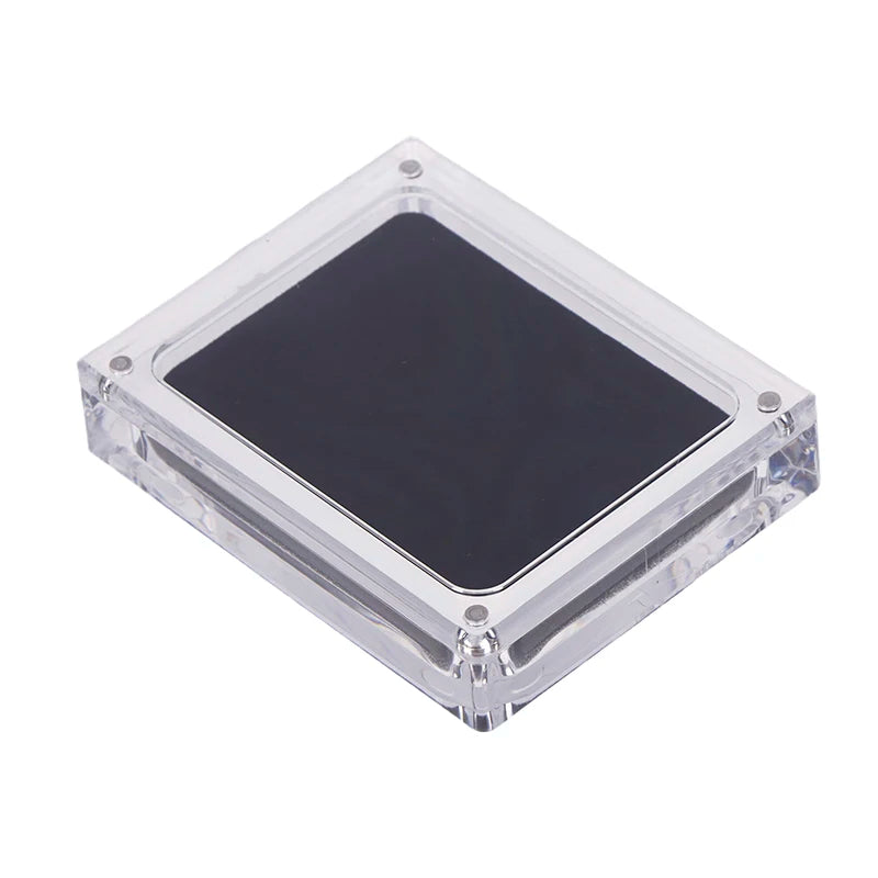 1pcs Acrylic Glass Top Gem Box Gemstone Diamond Display Stand Holder Storage Organizer Case